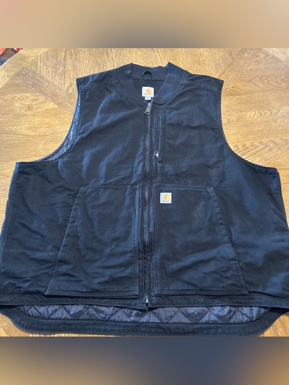 Carhartt Washed Duck Vest Size 3XL Black Work Canvas 104395-BLK 3M Thinsulate
